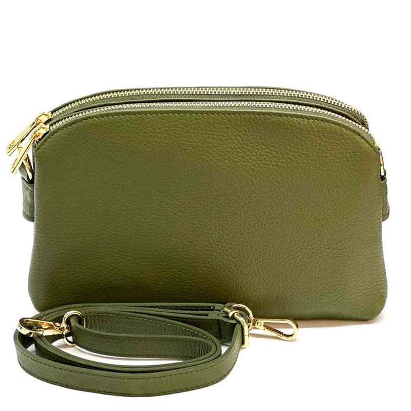 Rufina Leather Crossbody Bag: Modern Elegance - Leather Italiano