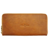 ZIPPY S Tan Wallet in cow leather