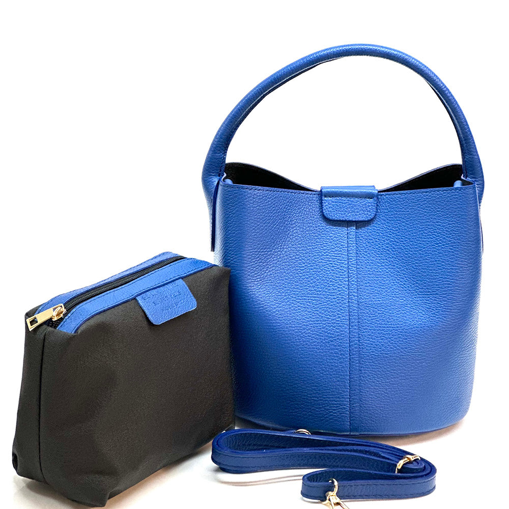 Grazia Italian Leather Bucket Bag – Elegant Everyday Shoulder Bag for Women