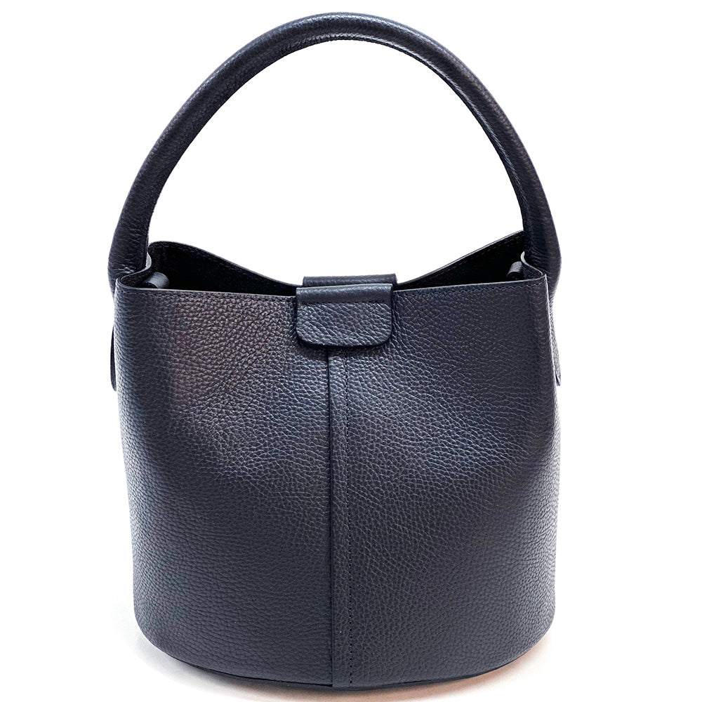Grazia Italian Leather Bucket Bag – Elegant Everyday Shoulder Bag for Women