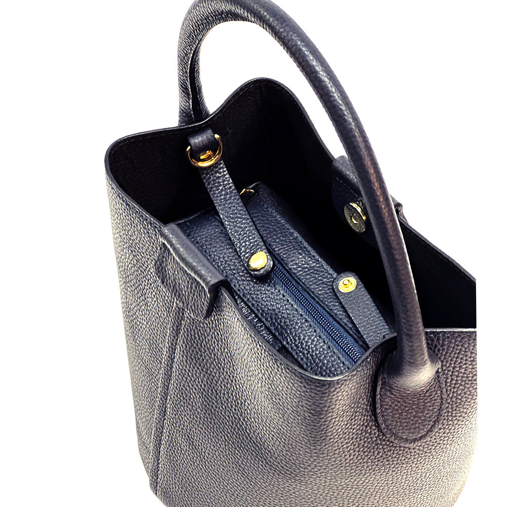Grazia Italian Leather Bucket Bag – Elegant Everyday Shoulder Bag for Women