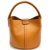 Grazia Italian Leather Bucket Bag – Elegant Everyday Shoulder Bag for Women