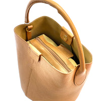 Grazia Italian Leather Bucket Bag – Elegant Everyday Shoulder Bag for Women