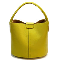 Grazia Italian Leather Bucket Bag – Elegant Everyday Shoulder Bag for Women