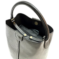 Grazia Italian Leather Bucket Bag – Elegant Everyday Shoulder Bag for Women