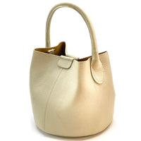 Grazia Italian Leather Bucket Bag – Elegant Everyday Shoulder Bag for Women