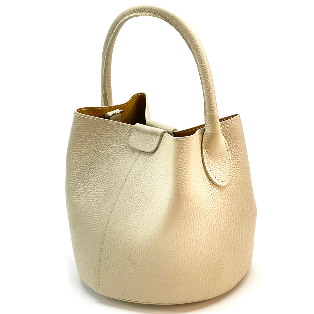 Grazia Italian Leather Bucket Bag – Elegant Everyday Shoulder Bag for Women
