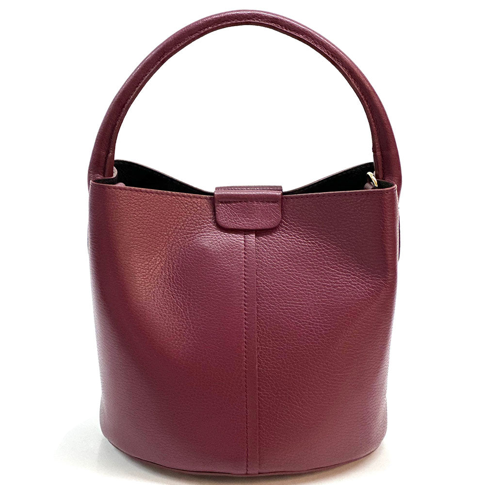 Grazia Italian Leather Bucket Bag – Elegant Everyday Shoulder Bag for Women