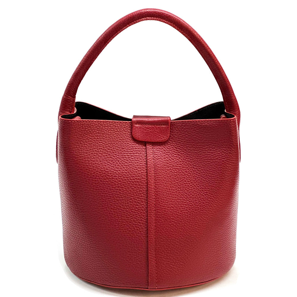 Grazia Italian Leather Bucket Bag – Elegant Everyday Shoulder Bag for Women