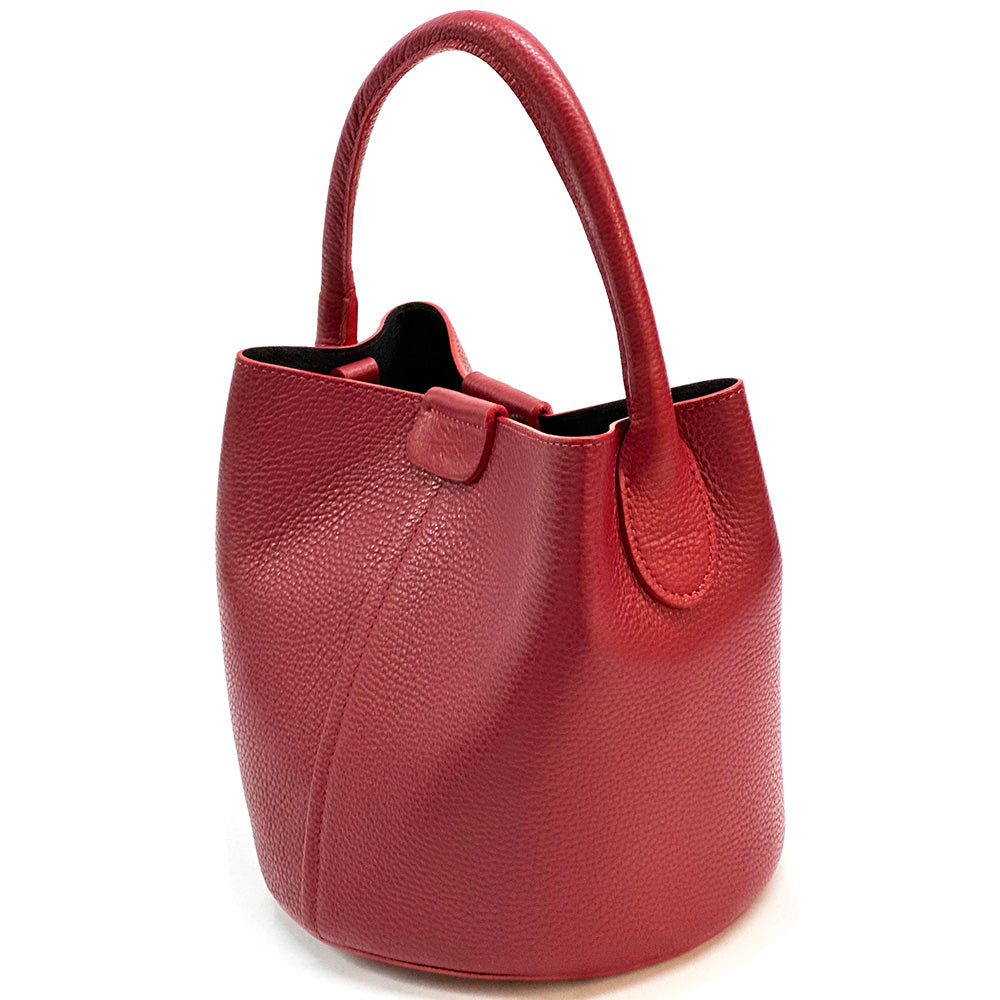 Grazia Italian Leather Bucket Bag – Elegant Everyday Shoulder Bag for Women