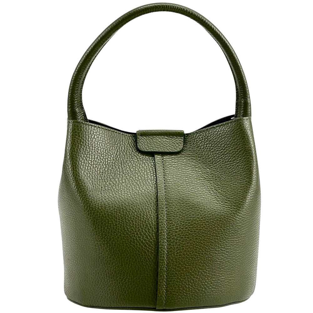 Grazia Italian Leather Bucket Bag – Elegant Everyday Shoulder Bag for Women