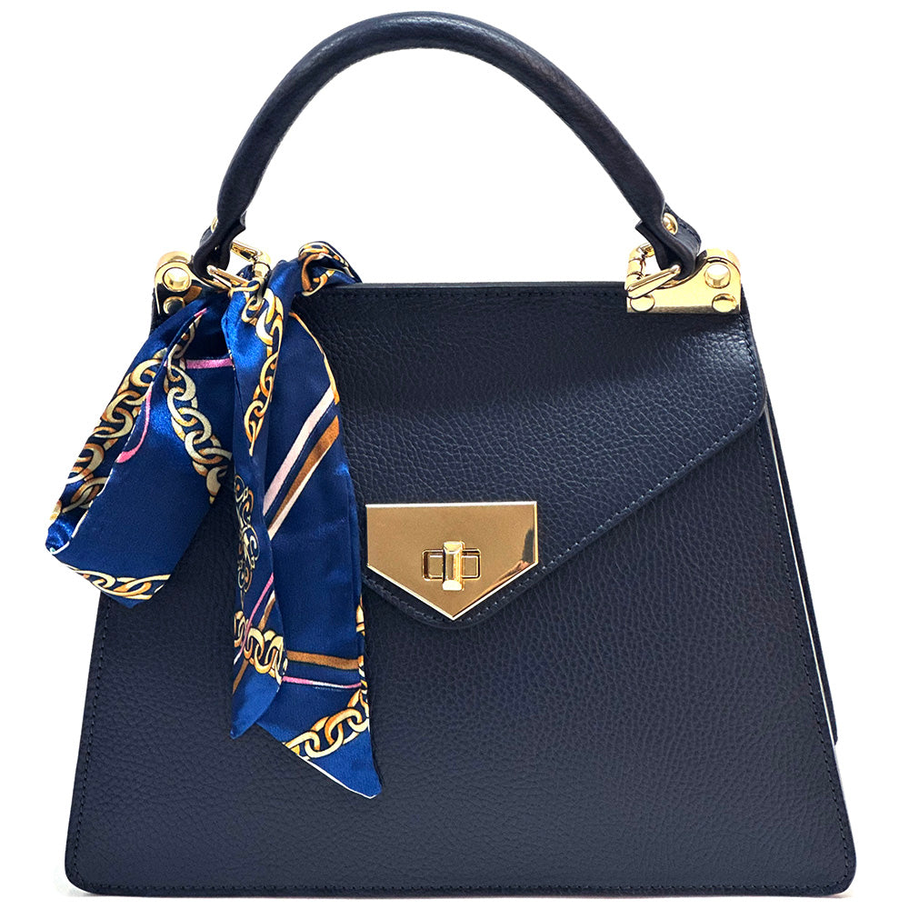 Isabella Italian Leather Bag – Elegant Structured Handbag for Women