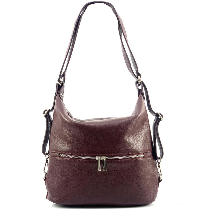 Bougainvillea leather backpack-39