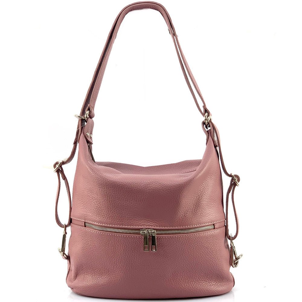 Bougainvillea leather backpack-35