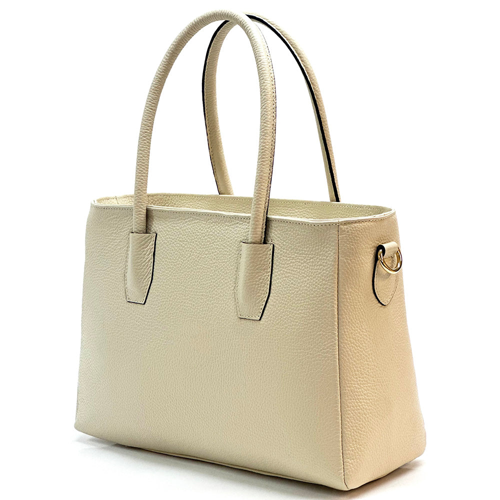 Elisenta Italian Leather Bag – Elegant Structured Handbag for Women
