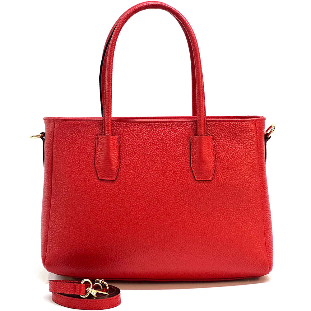 Elisenta Italian Leather Bag – Elegant Structured Handbag for Women