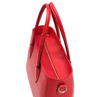 Elisenta Italian Leather Bag – Elegant Structured Handbag for Women