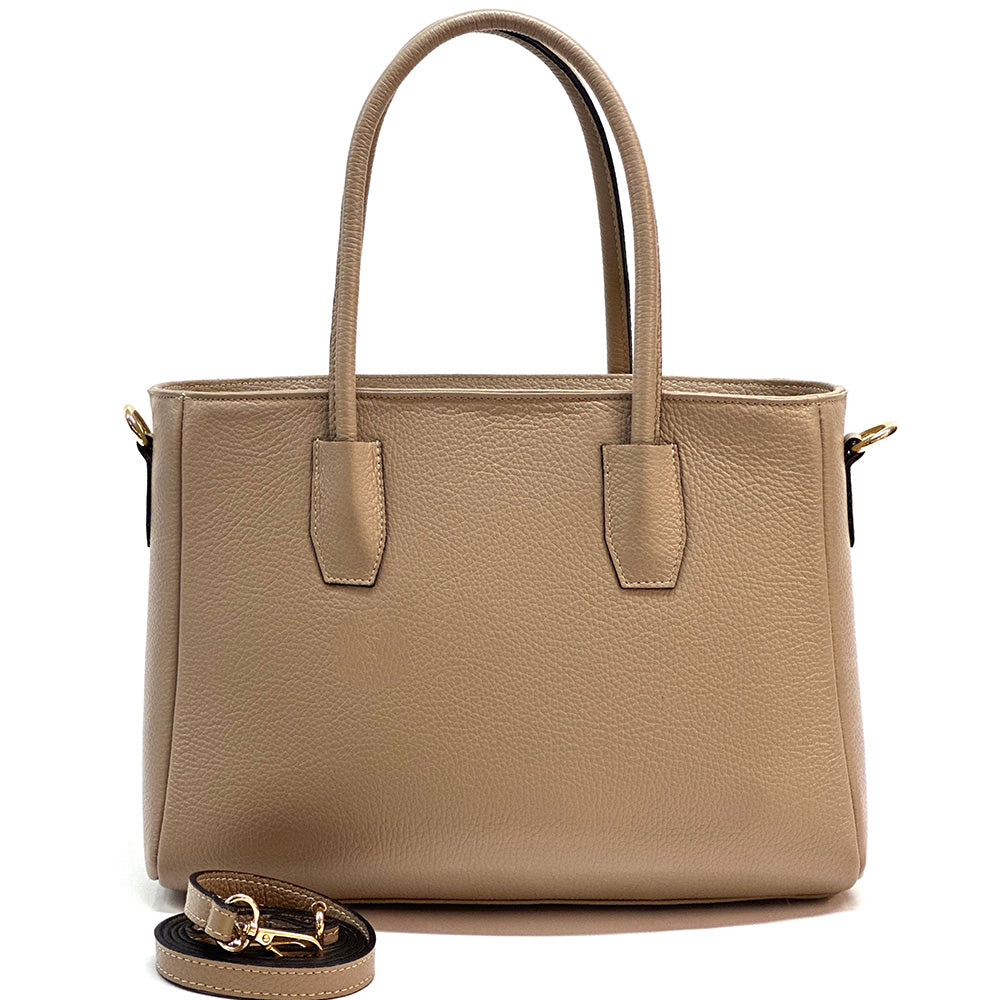 Elisenta Italian Leather Bag – Elegant Structured Handbag for Women