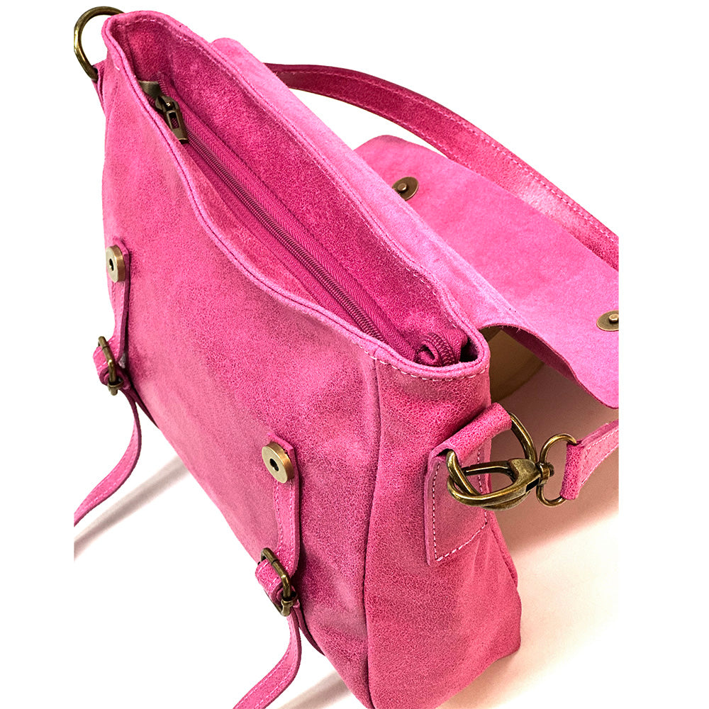 Violetta Italian Suede Messenger Bag – Crossbody & Shoulder Style (Handmade in Florence)