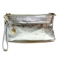 Fiorina Italian Leather Clutch Bag – Elegant Pochette for Day & Evening