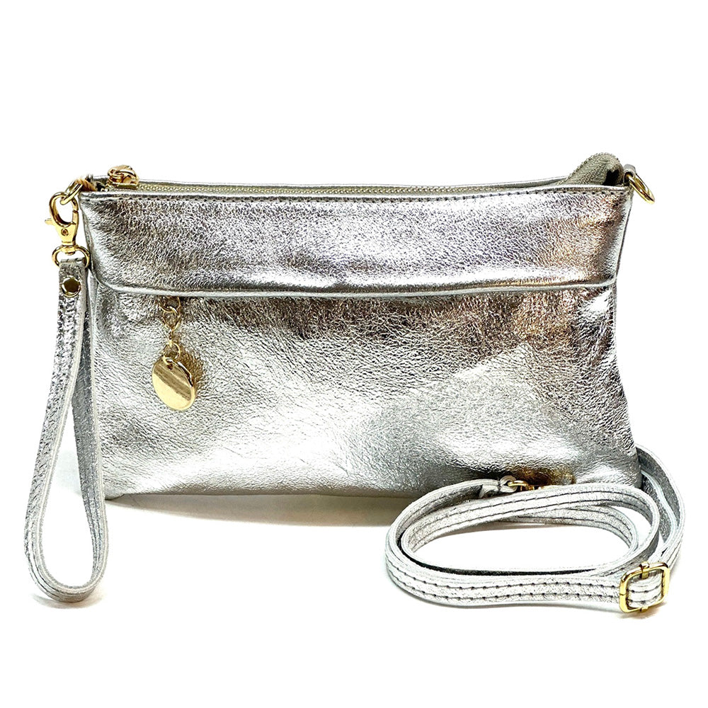 Fiorina Italian Leather Clutch Bag – Elegant Pochette for Day & Evening