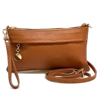 Fiorina Italian Leather Clutch Bag – Elegant Pochette for Day & Evening