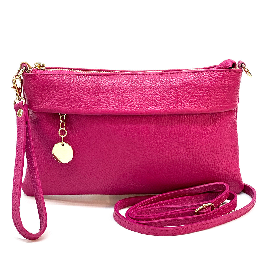 Fiorina Italian Leather Clutch Bag – Elegant Pochette for Day & Evening