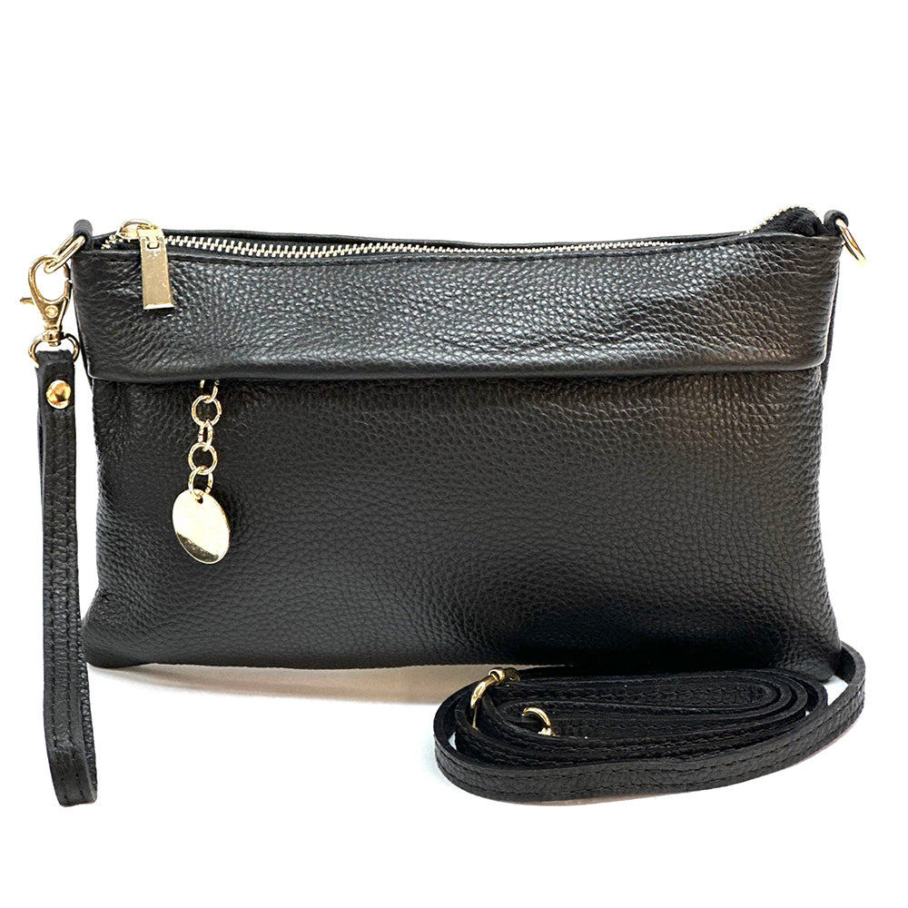 Fiorina Italian Leather Clutch Bag – Elegant Pochette for Day & Evening