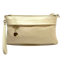 Fiorina Italian Leather Clutch Bag – Elegant Pochette for Day & Evening