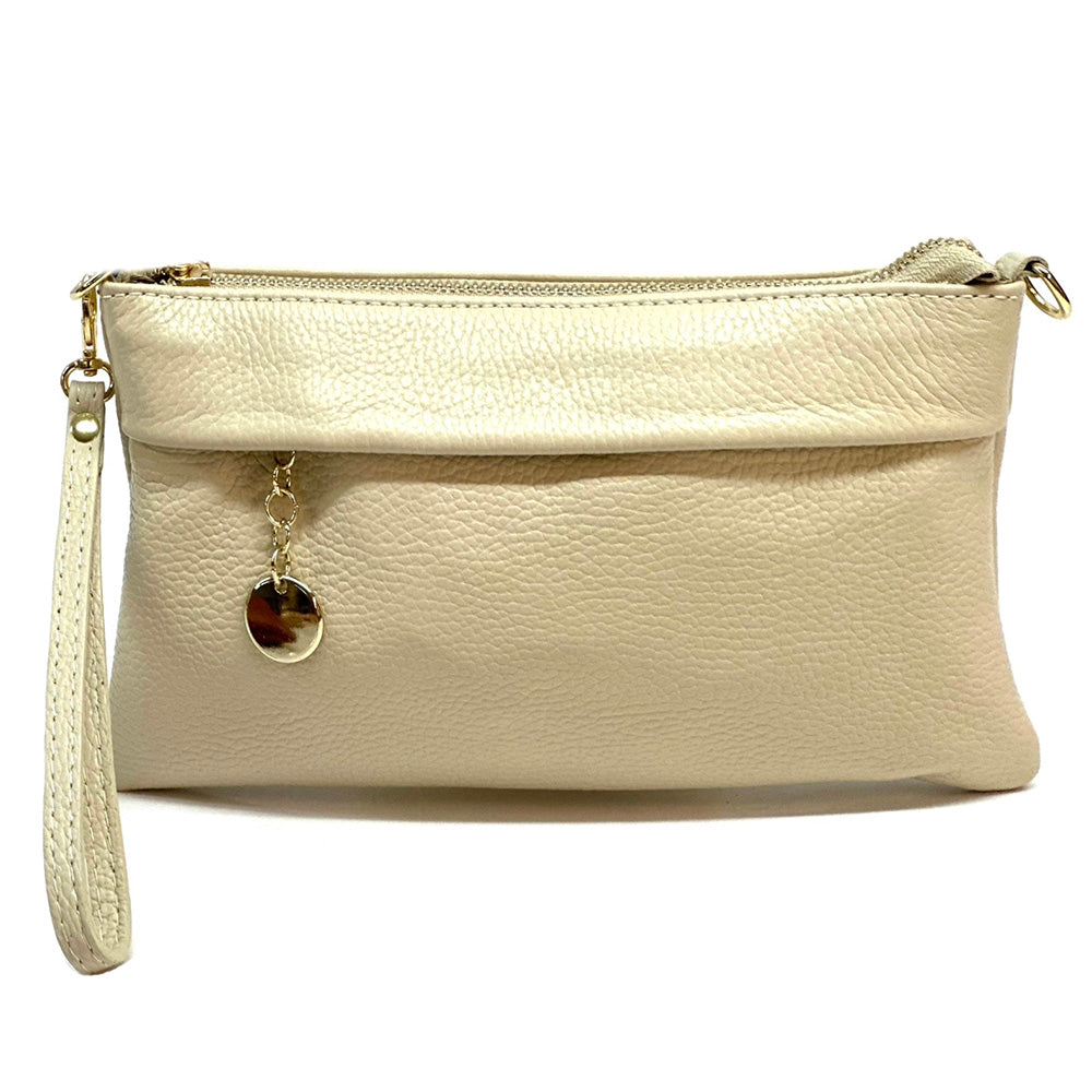 Fiorina Italian Leather Clutch Bag – Elegant Pochette for Day & Evening