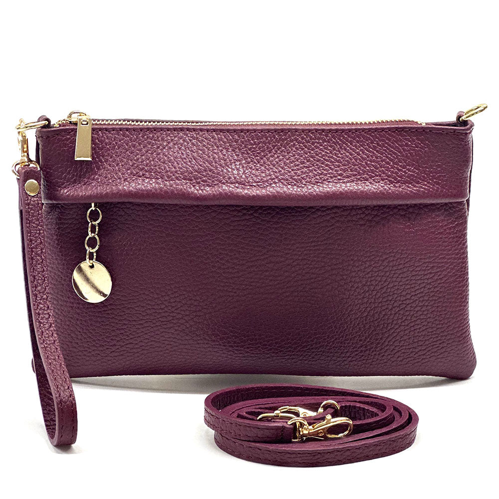 Fiorina Italian Leather Clutch Bag – Elegant Pochette for Day & Evening