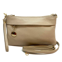 Fiorina Italian Leather Clutch Bag – Elegant Pochette for Day & Evening
