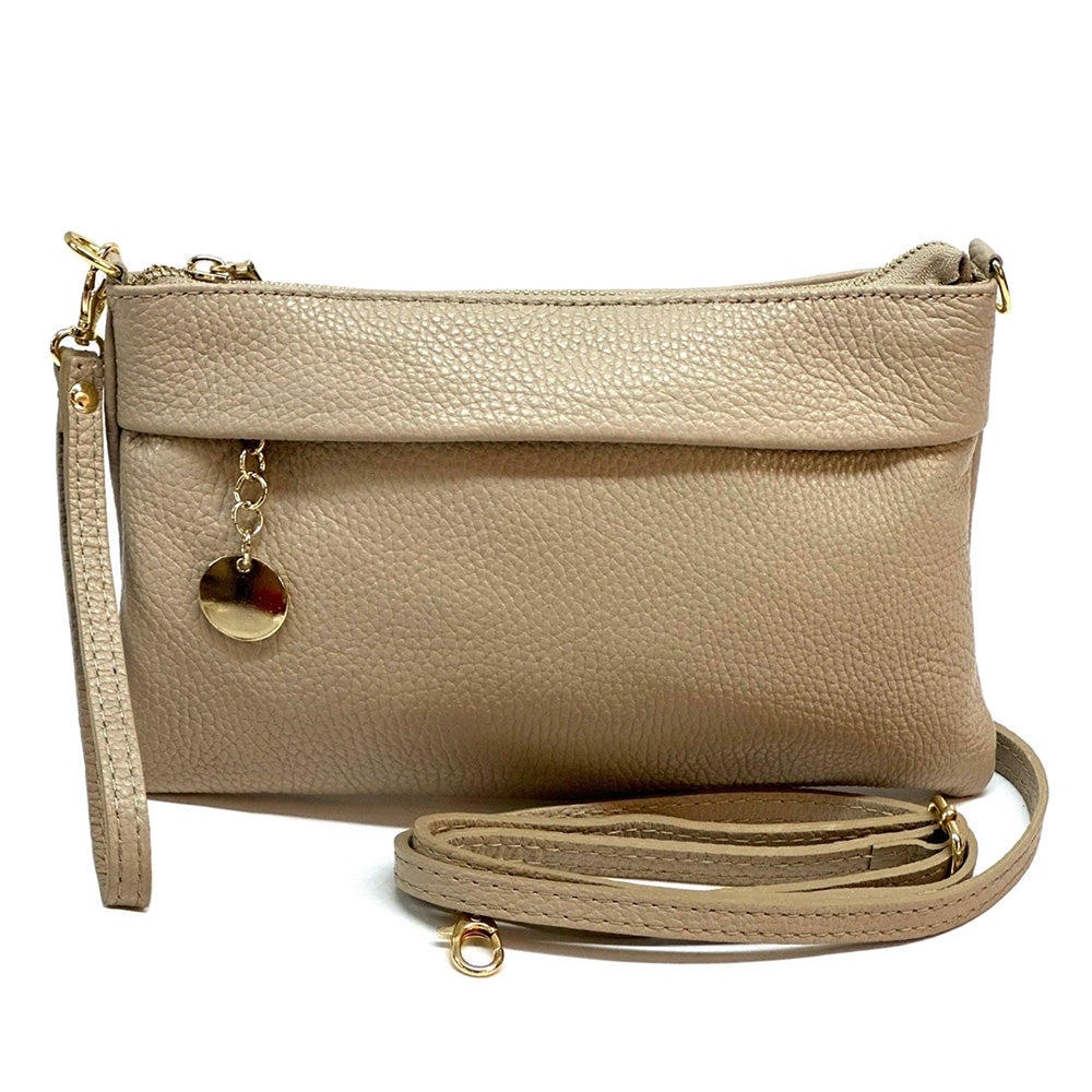 Fiorina Italian Leather Clutch Bag – Elegant Pochette for Day & Evening