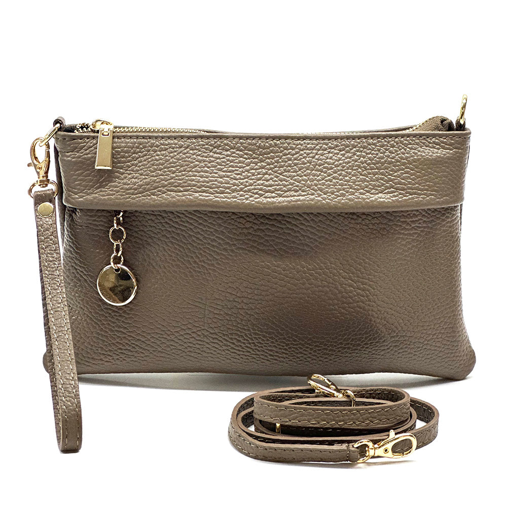 Fiorina Italian Leather Clutch Bag – Elegant Pochette for Day & Evening