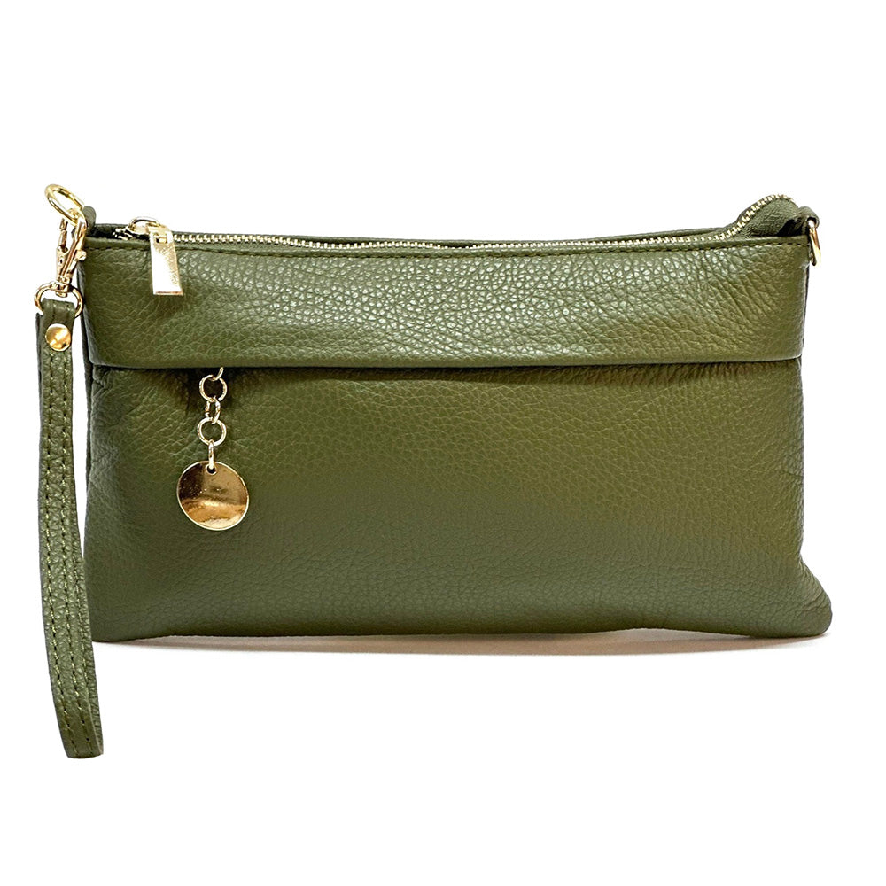Fiorina Italian Leather Clutch Bag – Elegant Pochette for Day & Evening