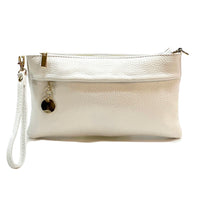 Fiorina Italian Leather Clutch Bag – Elegant Pochette for Day & Evening