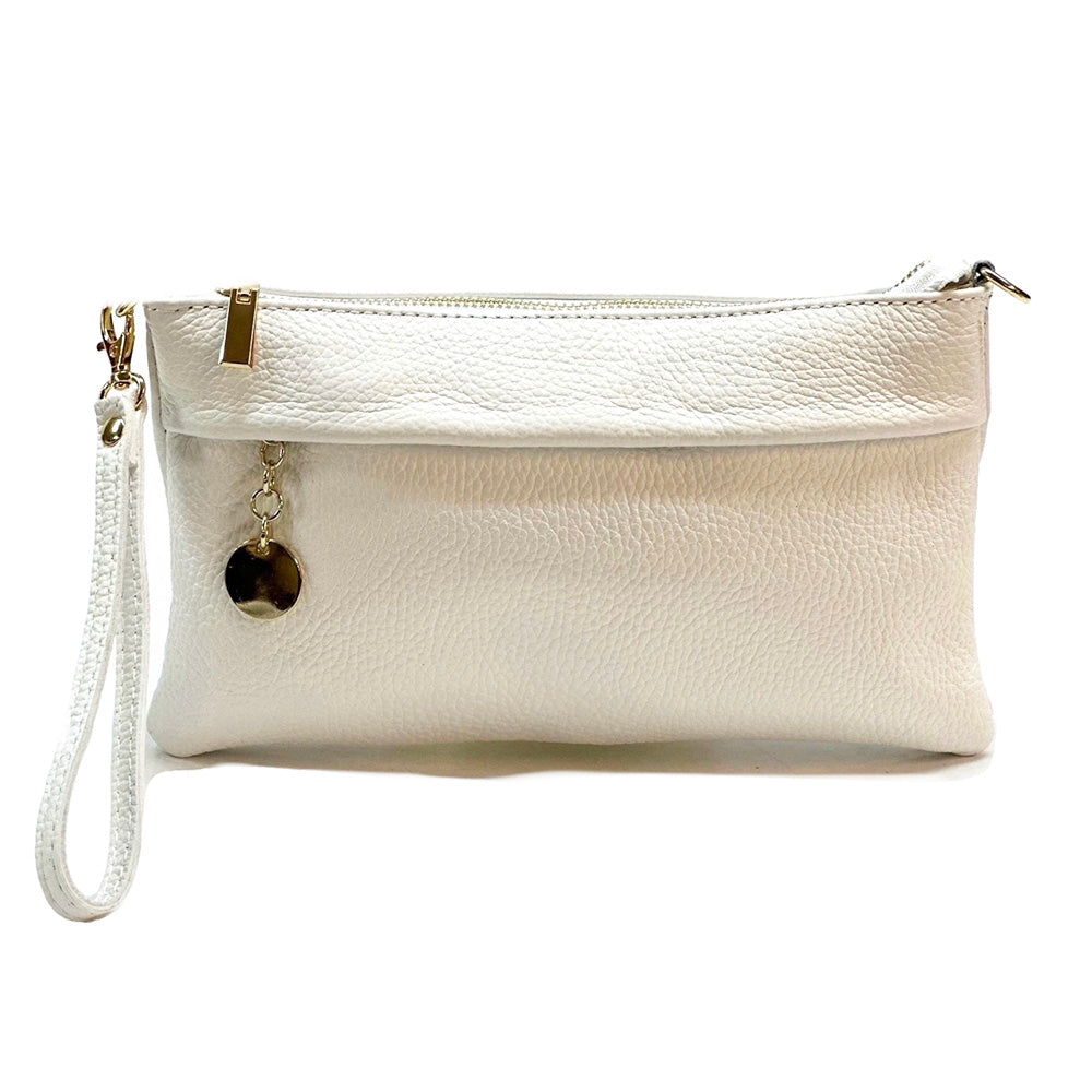 Fiorina Italian Leather Clutch Bag – Elegant Pochette for Day & Evening
