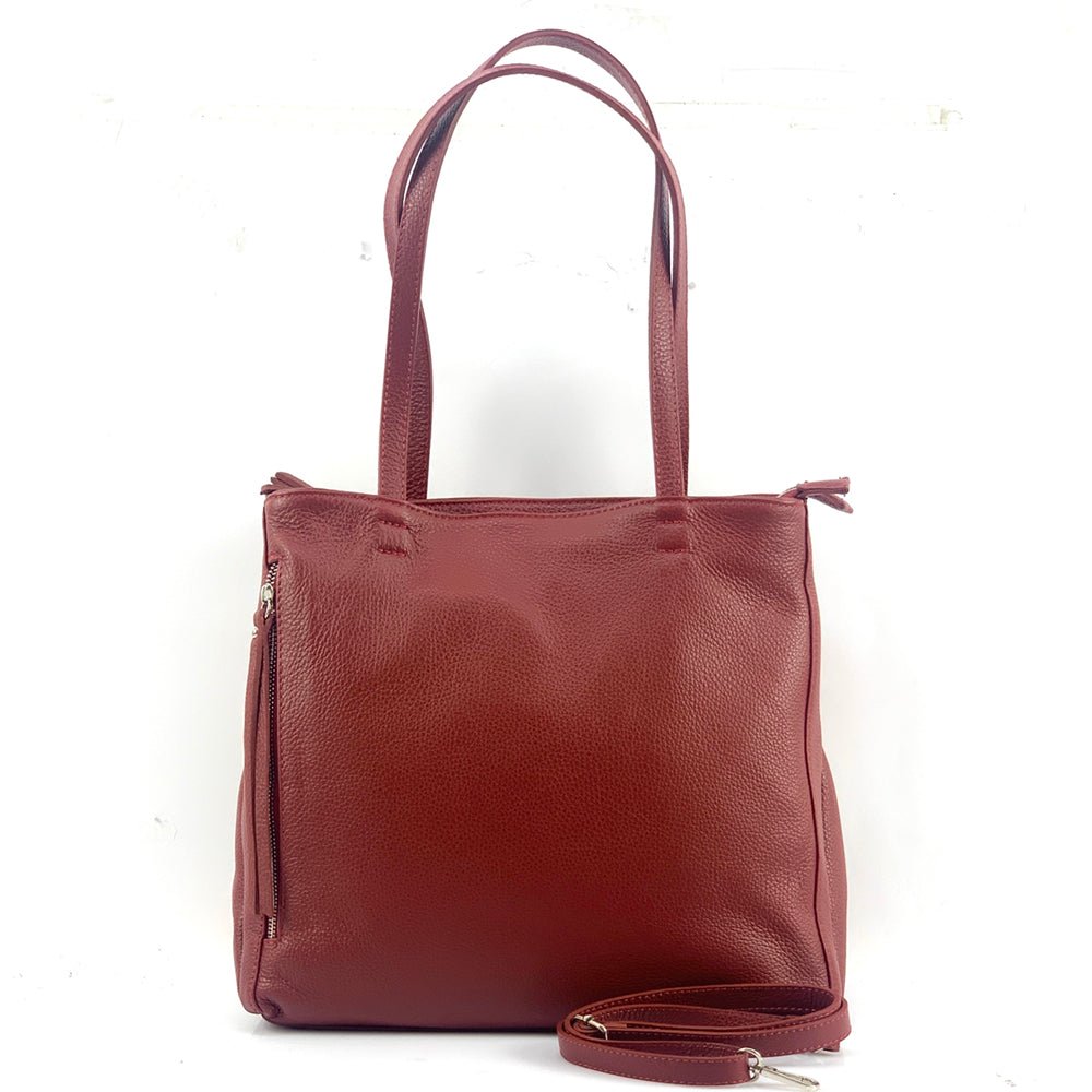 Ludovica leather shoulder bag-14