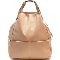 Elva Italian Pebbled Leather Backpack – Women’s Elegant Everyday Bag (Handmade in Florence)