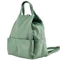 Elva Italian Pebbled Leather Backpack – Women’s Elegant Everyday Bag (Handmade in Florence)