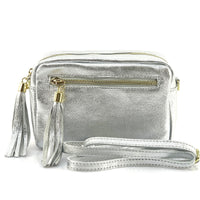 Solea Italian Leather Tassel Clutch & Crossbody Bag