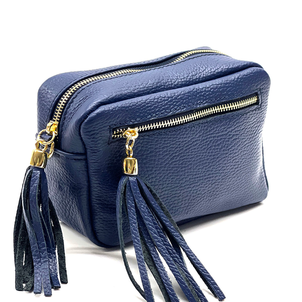 Solea Italian Leather Tassel Clutch & Crossbody Bag