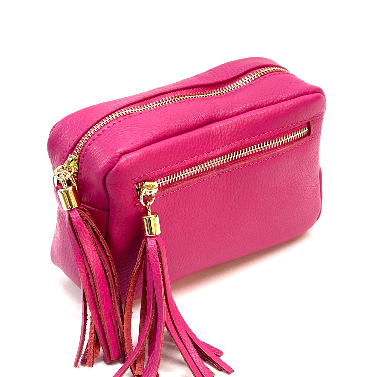 Solea Italian Leather Tassel Clutch & Crossbody Bag