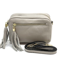 Solea Italian Leather Tassel Clutch & Crossbody Bag