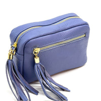 Solea Italian Leather Tassel Clutch & Crossbody Bag