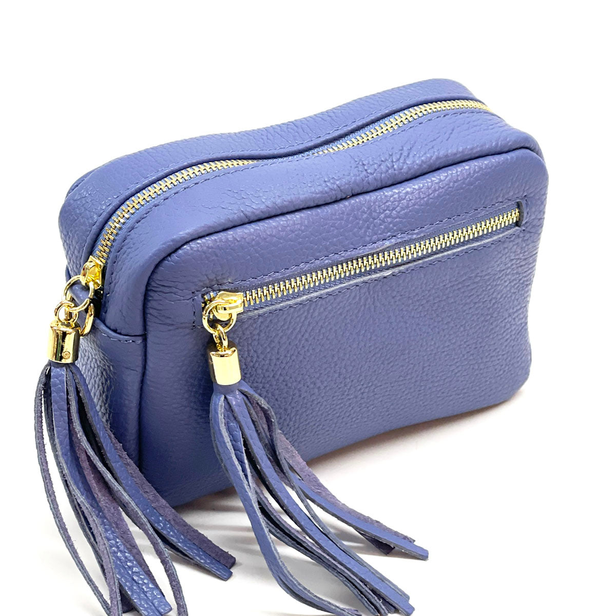 Solea Italian Leather Tassel Clutch & Crossbody Bag