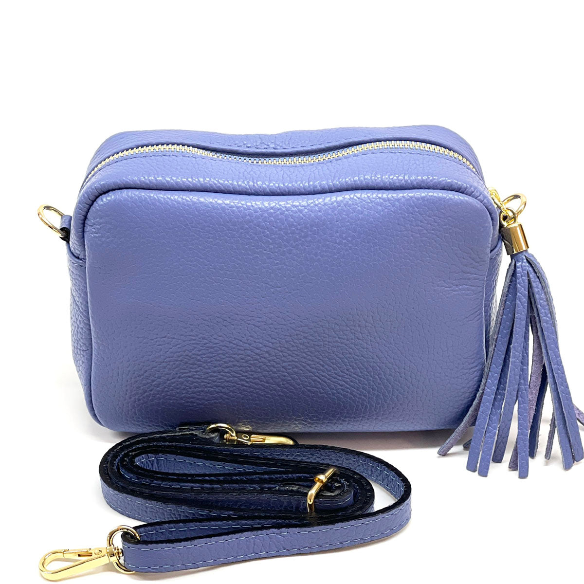 Solea Italian Leather Tassel Clutch & Crossbody Bag