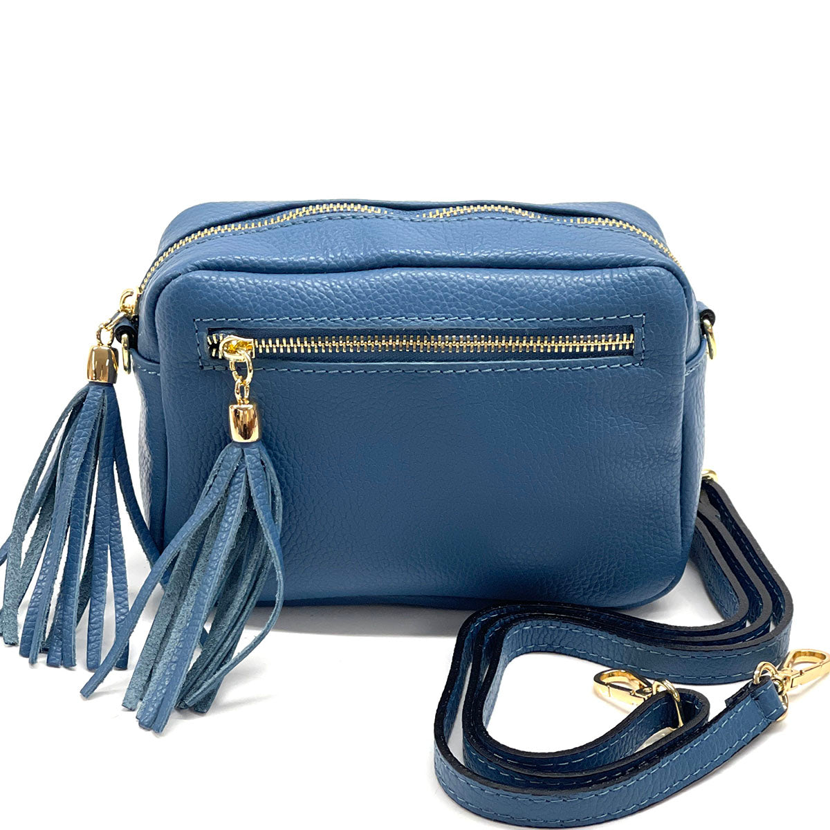 Solea Italian Leather Tassel Clutch & Crossbody Bag