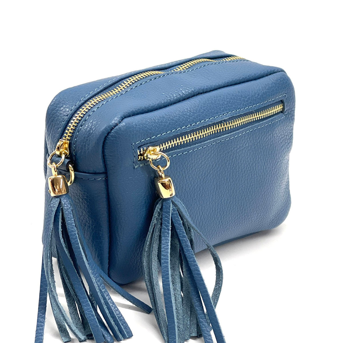 Solea Italian Leather Tassel Clutch & Crossbody Bag