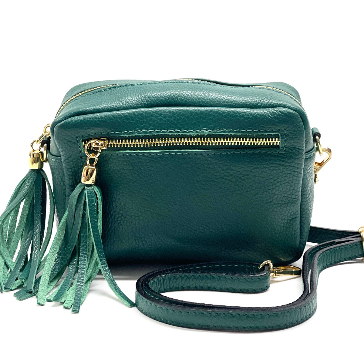 Solea Italian Leather Tassel Clutch & Crossbody Bag